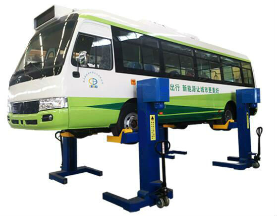 heavy duty electric mechanical 12t/20t mobile column lifter for small buses and trucks 