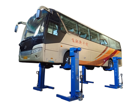 electric mechanical 10t mobile column lifting machine for small buses and trucks